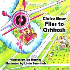 Claire Bear Flies to Oshkosh